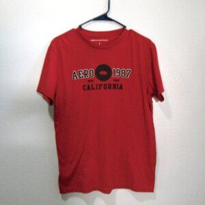 Aéropostale Red California Graphic Tee Shirt Size Small